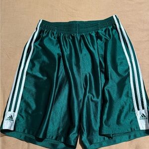 Adidas Men's Dark Green Athletic Shorts